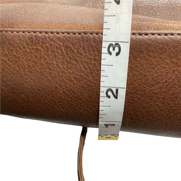 Fossil Crossbody Handbag Purse Vintage Distressed Brown Leather Adjustable Strap - Picture 11 of 16